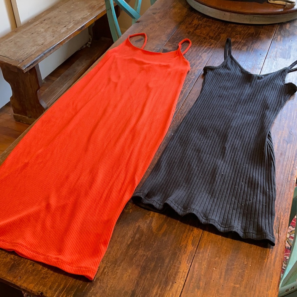 H&M BUNDLE🛍🎉 midi + mini ribbed dress bundle